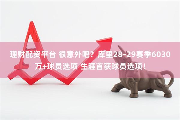 理财配资平台 很意外吧？库里28-29赛季6030万+球员选项 生涯首获球员选项！